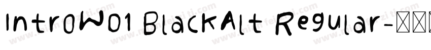 IntroW01 BlackAlt Regular字体转换